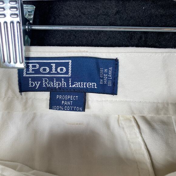 Polo Ralph Lauren Pants Tan Prospect 100% Cotton Straight Chino 34x30 - Picture 4 of 11